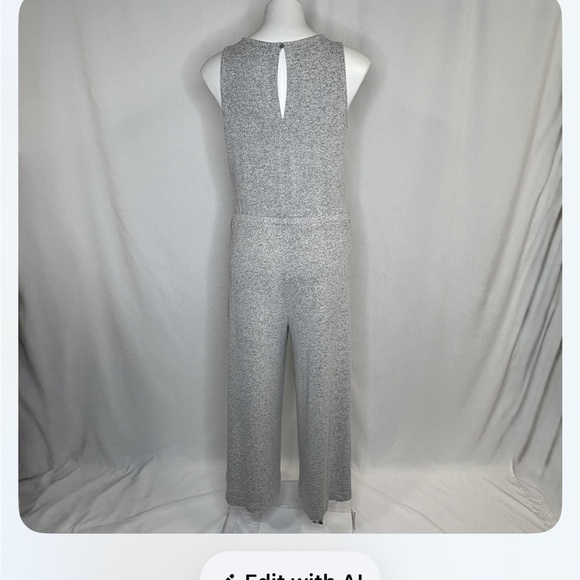 Banana Republic Heather Gray Sleeveless Jumpsuit - Picture 4 of 14
